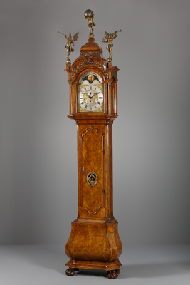 Amsterdam musical longcase clock, Johannes Uswald