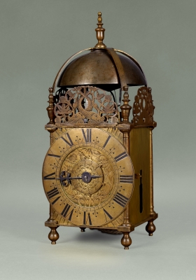 A lantern clock by Thomas Wheeler, England, circa 1685.