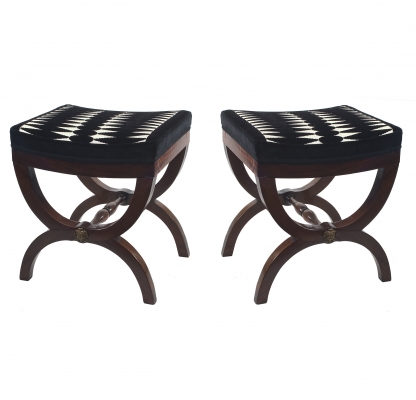 A Pair Empire Stools, or so-called Tabourets