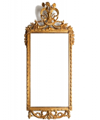A Louis XVI Mirror - Cornucopia on Top