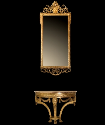 Een Rechthoekige Louis XVI Spiegel