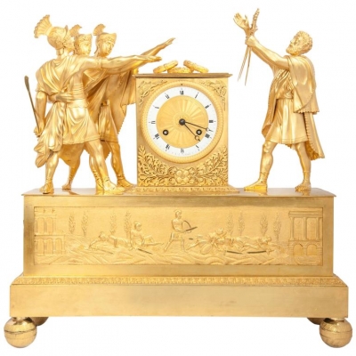 Impressive Empire Mantel Clock Horatius, circa 1800