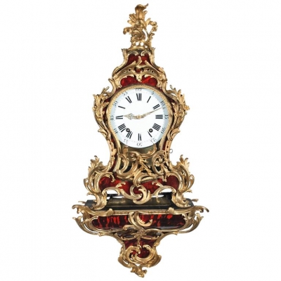 A very important Swiss Louis XV Tortoiseshell Clock by Jaquet Droz, circa 1750