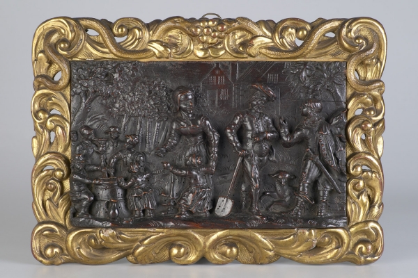 Dutch Renaissance Carved Walnut Relief