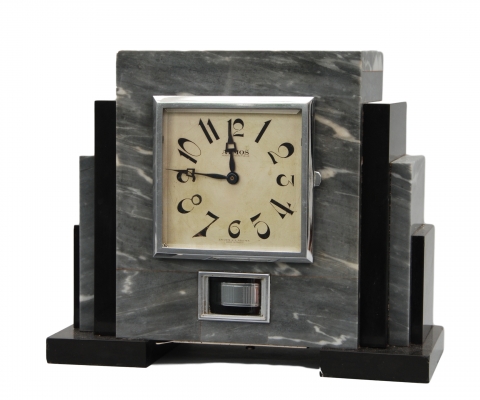 M165 French marble Atmos mantel timepiece set Reutter.