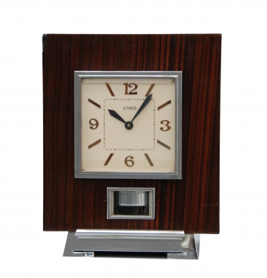 M146 Atmos clock, Palisander wood, J.L. Reutter nr. 4424, France circa 1930.