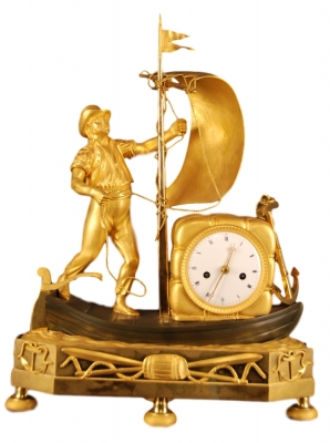 M16 Rare Directoire genre matelot mantel clock