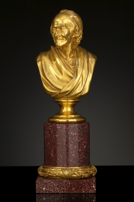 Portrait Buste of Voltaire, after Jean-Antoine Houdon