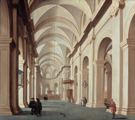 A Church Interior - Daniel de Blieck
