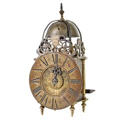 A small French Lantern Clock by Regnault à Paris, circa 1730