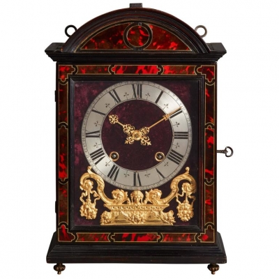 Late 17th century Louis XIV religieuse clock signed
