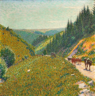 Cattle on the mountain - Ferdinand Hart-Nibbrig