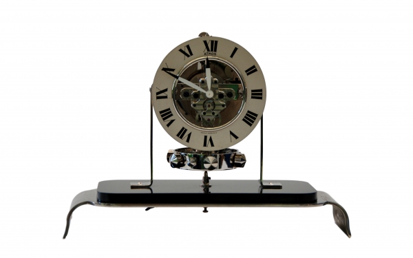 M229 Atmos clock PO1, skeleton dial and glass dome, Reutter nr. 3200, France ca. 1930.