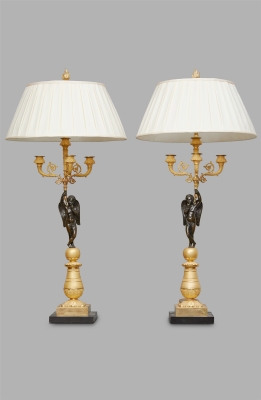 A beautiful pair of French Charles X Candelabras, circa 1830