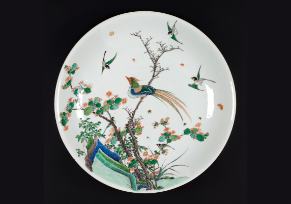 Chinese Famille Verte Kangxi Plate