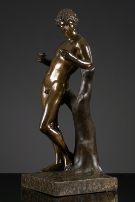 Frans Bronzen beeld van Apollo naar François Duquesnoy
