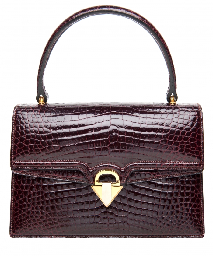 GUCCI 1950 Black Leather Handbag