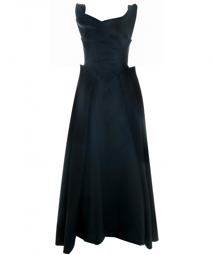 Vivienne Westwood Gold Label Special Black Silk Evening Gown - Vivienne ...