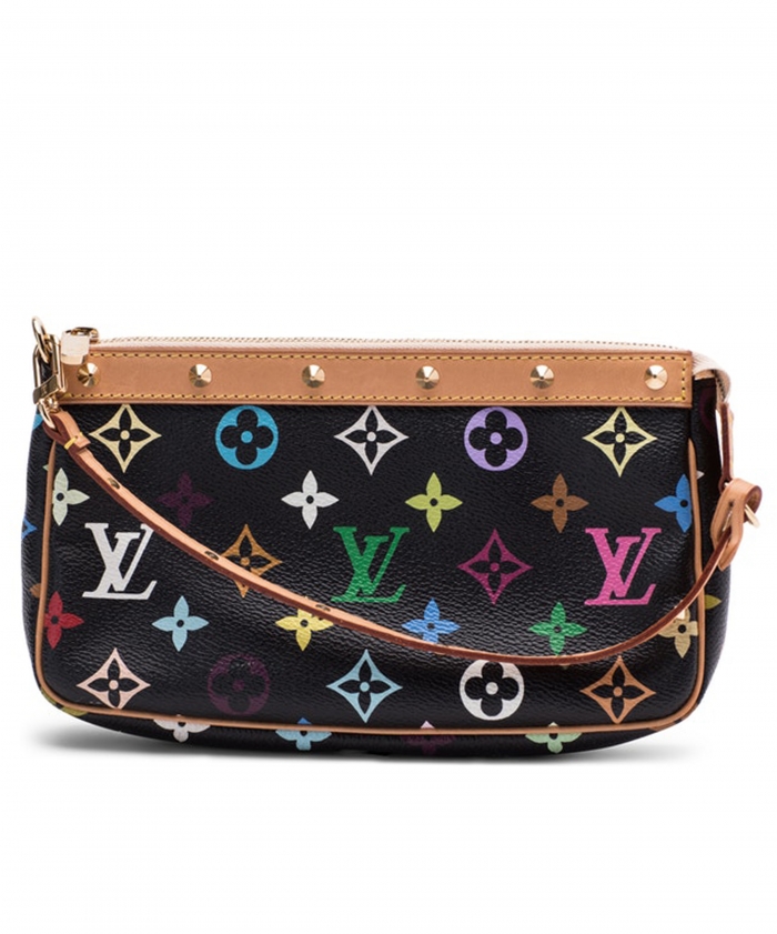 Louis Vuitton, Bags, Louis Vuitton Monogram Multicolor Milla Mm Pochette  Clutch Bag Black