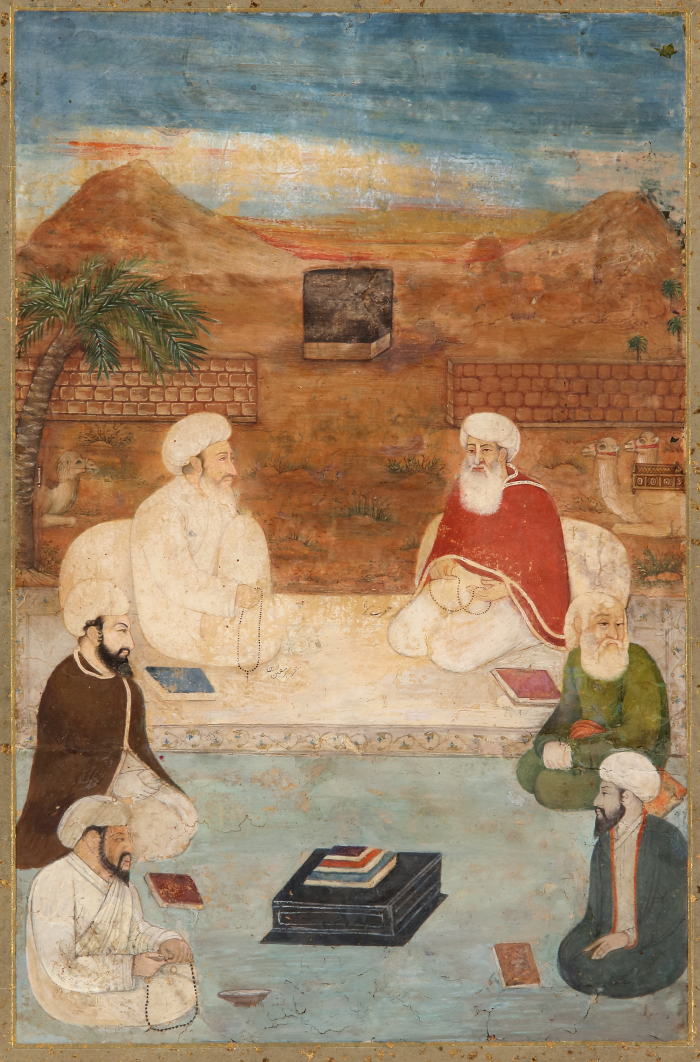 A MINIATURE DEPICTING CHISTI MU IN AL-DIN HASSAN SIJZI, INDIA, MUGHAL ...