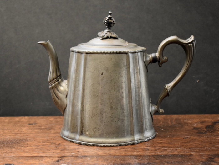 Antique English Britannia Metal Tea Pot. Philip Asberry & Sons | Hart