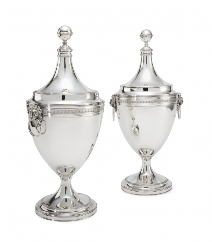 Pair of chestnut vases, Amsterdam, 1809-1810 - Hendrik Smits | Fijnaut