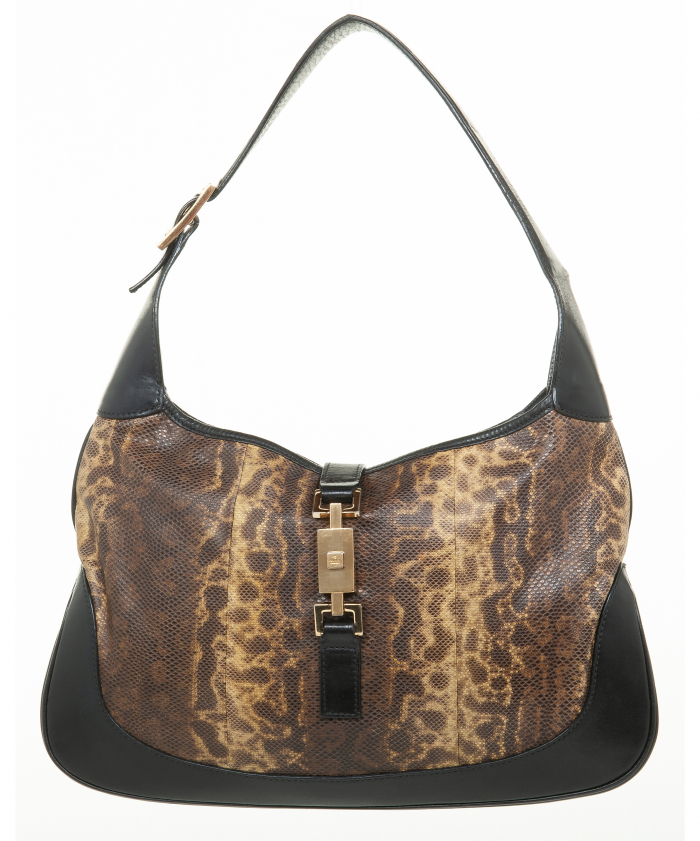 Gucci Karung Snakeskin - Leather Jackie Hobo Bag - Gucci | ArtListings