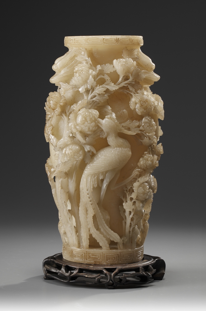 A Chinese Carved Soapstone Vase OAA