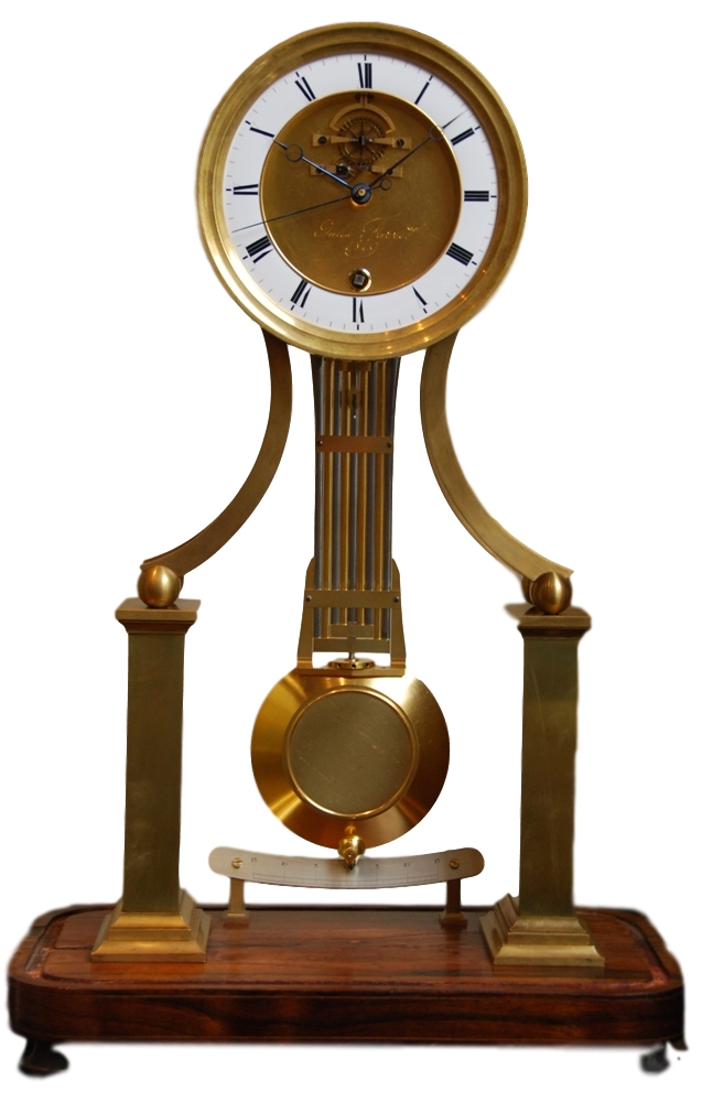 S19 Skeleton clock, special chronometer escapement with balance spring