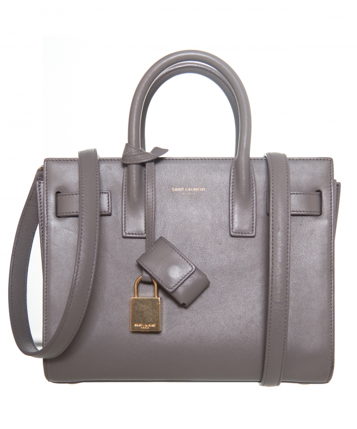 Yves Saint Laurent, Bags, Ysl Sac De Jour Size Baby In Smooth Leather  Color Fog