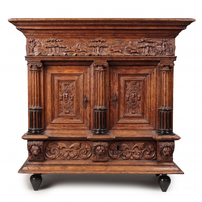 アート・デザイン・音楽 The Collector's Cabinet and Miniature Ivory drawer decoration after a composition by Bernard