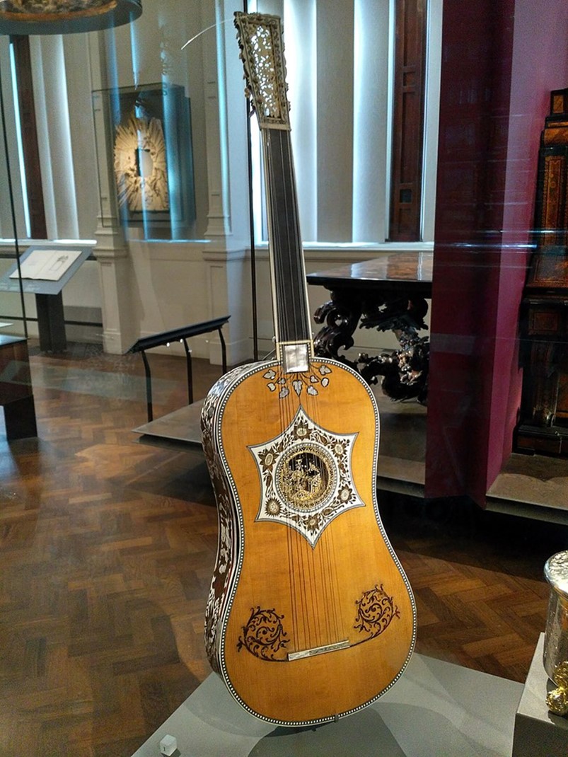 Guitar in the V&A Museum in London