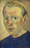 Dirk Breed, oil-painting on canvas, Self-portrait 1946 in style of Vincent van Gogh