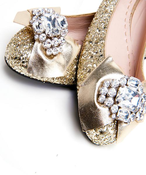 miu miu glitter flats