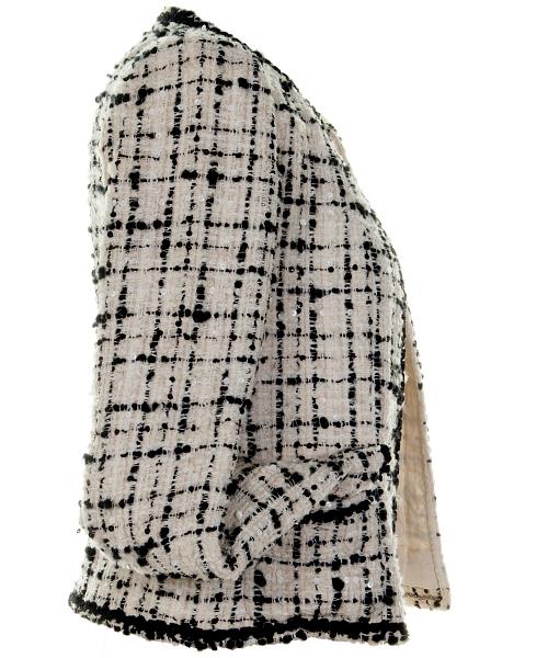 Chanel Black & White Fantasty Tweed Jacket 03C - Chanel | La Doyenne