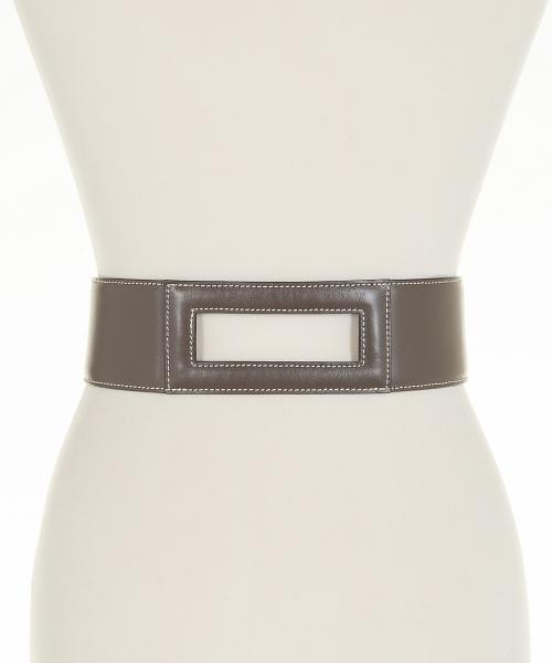 Azzedine Alaïa Brown Leather Cut Out Wide Belt - Azzedine Alaïa | La ...