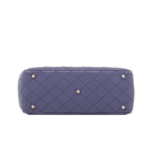 chanel mini purple bag