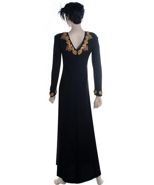 Louis Féraud Black Maxi Evening Dress - Louis Féraud | La Doyenne