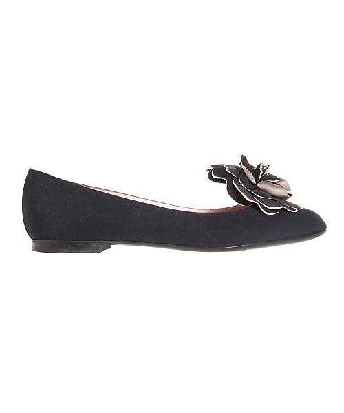 chanel camellia ballet flats